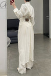 mame kurogouchi long shirt dress MM22SS DR033 white